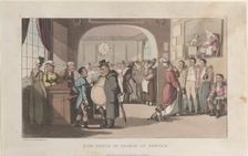 Quae Genus in Search of Service, from "The History of Johnny Quae Genus, The Lit..., August 1, 1821. Creator: Thomas Rowlandson