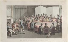 Quae Genus Officiating at a Gaming House, from "The History of Johnny Quae Gen..., November 1, 1821. Creator: Thomas Rowlandson