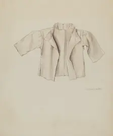 Quaker Baby Shirt, c. 1937. Creator: Lillian Causey