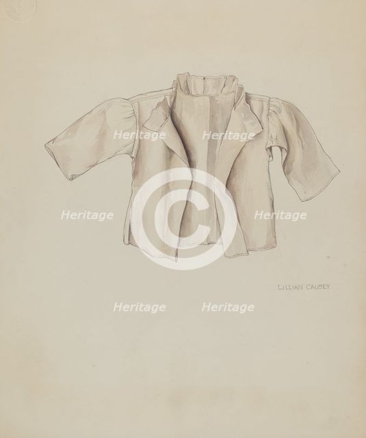 Quaker Baby Shirt, c. 1937. Creator: Lillian Causey.