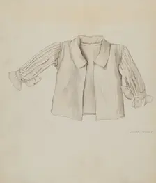 Quaker Baby Shirt, c. 1937. Creator: Lillian Causey