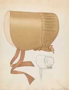 Quaker Bonnet, c. 1937. Creator: Catherine Fowler