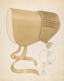 Quaker Bonnet, c. 1937. Creator: Hedwig Emanuel