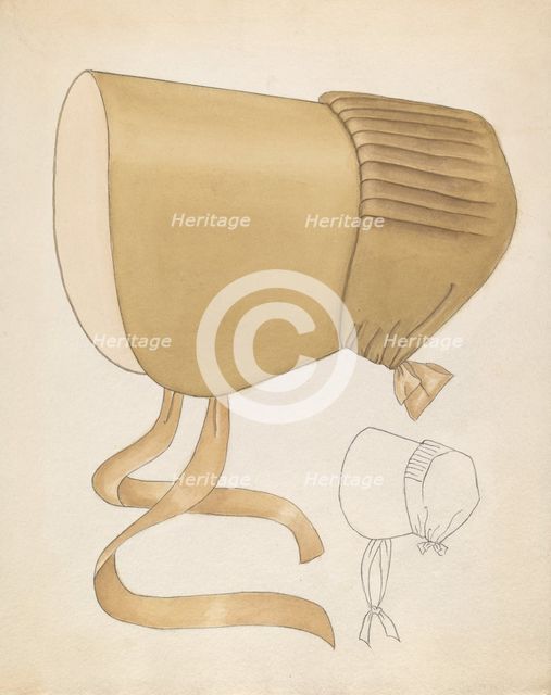 Quaker Bonnet, c. 1937. Creator: Hedwig Emanuel.