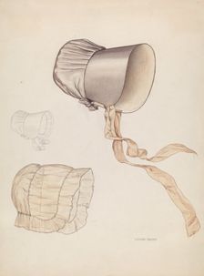 Quaker Bonnet, c. 1937. Creator: Lillian Causey