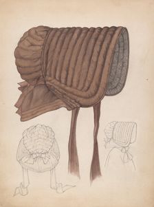 Quaker Bonnet, c. 1937. Creator: Rosalia Lane
