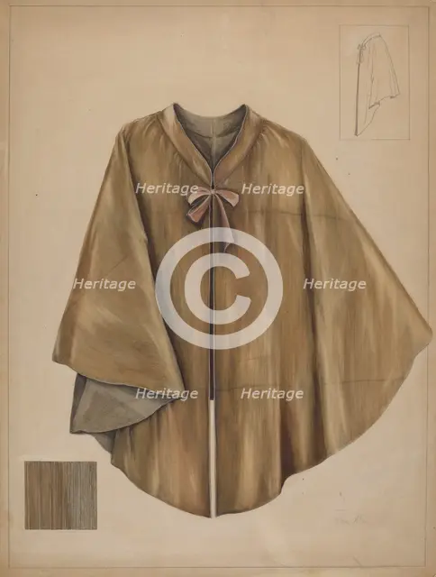Quaker Cape, c. 1937. Creator: Marie Alain.