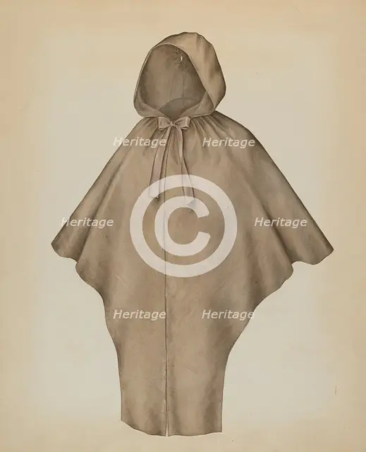 Quaker Cape, c. 1938. Creator: Melita Hofmann.