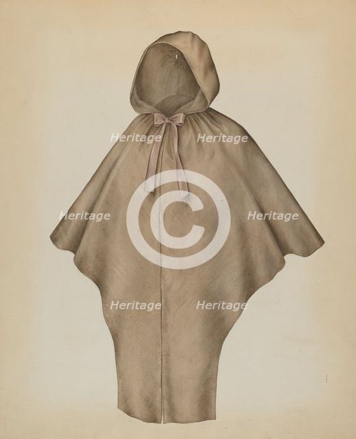 Quaker Cape, c. 1938. Creator: Melita Hofmann.
