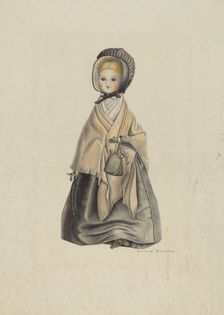 Quaker Doll, 1935/1942. Creator: Bertha Semple