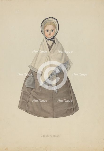 Quaker Doll, 1935/1942. Creator: Jacob Gielens.
