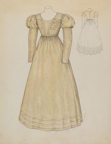 Quaker Dress, c. 1936. Creator: Margaret Concha