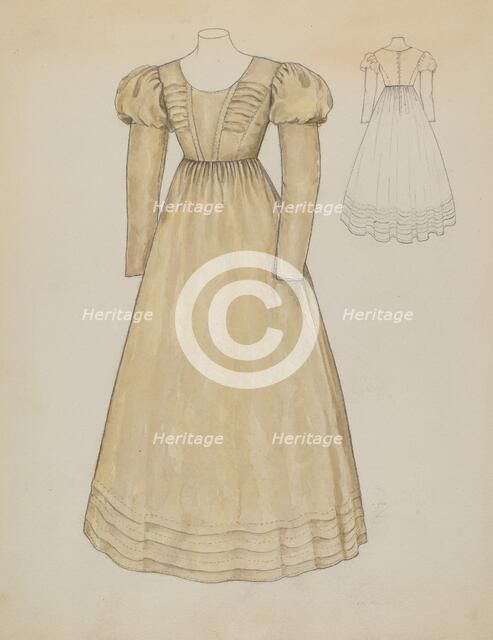 Quaker Dress, c. 1936. Creator: Margaret Concha.