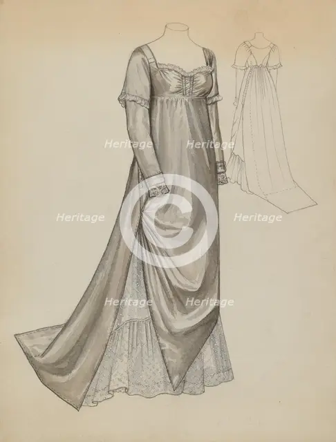 Quaker Dress, c. 1936. Creator: Jean Peszel.