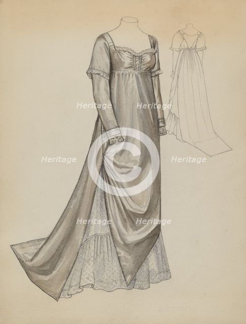 Quaker Dress, c. 1936. Creator: Jean Peszel.