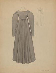 Quaker Dress, c. 1936. Creator: Roberta Spicer
