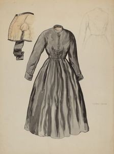 Quaker Dress, c. 1937. Creator: Lillian Causey