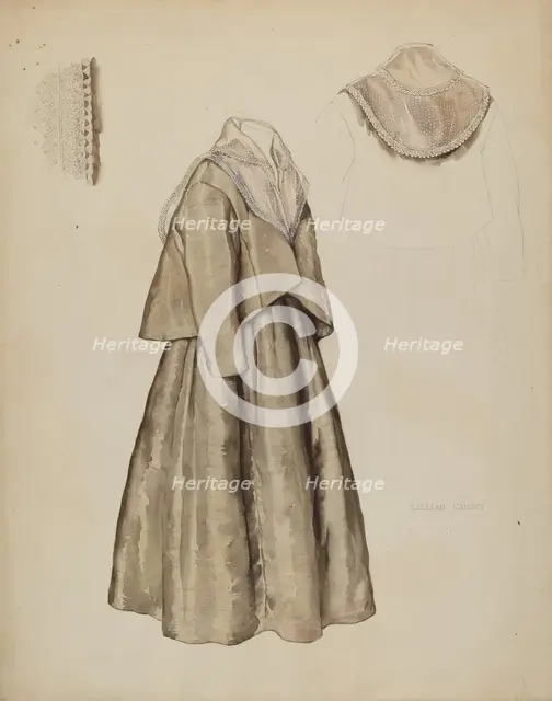 Quaker Dress, c. 1937. Creator: Lillian Causey.