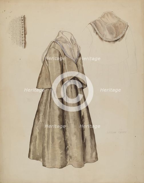 Quaker Dress, c. 1937. Creator: Lillian Causey.