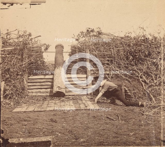 Quaker Gun, Centreville, Virginia, March 1862. Creator: George N. Barnard.