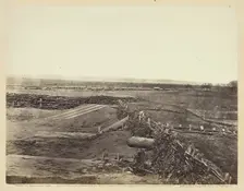Quaker Guns, Centreville, Virginia, March 1862. Creators: Barnard & Gibson, George N. Barnard, James F. Gibson