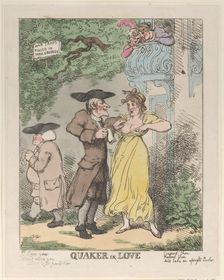 Quaker in Love, 1815 (?)., 1815 (?). Creator: Thomas Rowlandson