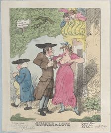 Quaker in Love, 1815 (?)., 1815 (?). Creator: Thomas Rowlandson
