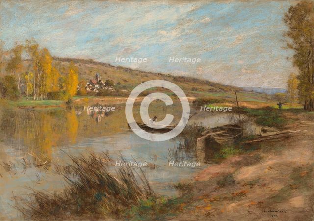 Quai au Sable, Chartèves, 1904. Creator: Léon Augustin Lhermitte (French, 1844-1925).