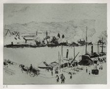 Quai Boieldieu in Rouen, c. 1896. Creator: Camille Pissarro (French, 1830-1903)