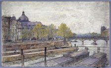 Quai Conti and the Pont des Arts, 1905. Creator: Frederic Houbron