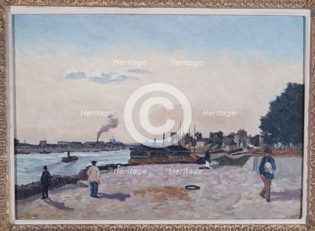 Quai de Bercy, around 1874, c1874. Creator: Armand Guillaumin.