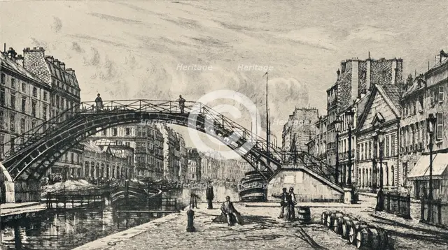 'Quai de Jemmapes', 1915. Artist: Lucien Gautier.