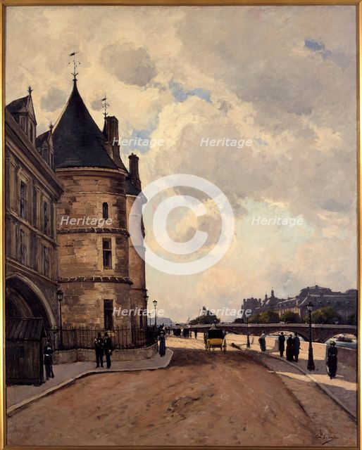 Quai de l'Horloge, c1882. Creator: Paul Lecomte.