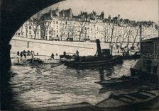 Quai de l'Hotel de Ville 1915. Artist: Edgar Chahine