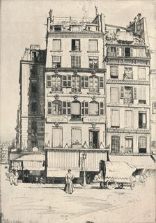 Quai de L'Hotel de Ville 1915. Artist: Raymond Ray-Jones