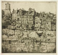 Quai de l'Hotel de Ville, Paris, 1900. Creator: Donald Shaw MacLaughlan