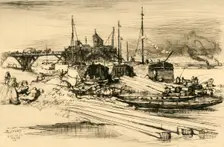 Quai De La Gare: Décharge Publique 1908. Creator: Auguste Lepere