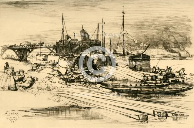 'Quai De La Gare: Décharge Publique', 1908. Creator: Auguste Lepere.
