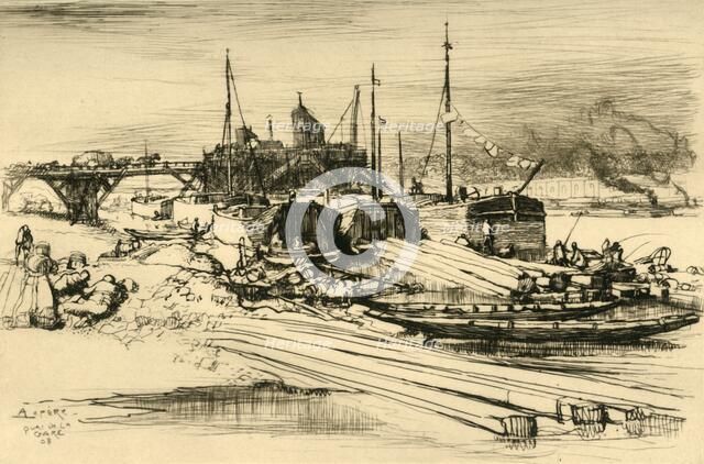 'Quai De La Gare: Décharge Publique', 1908. Creator: Auguste Lepere.