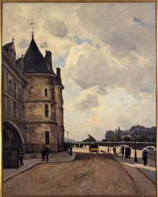 Quai de l'Horloge, c1882. Creator: Paul Lecomte