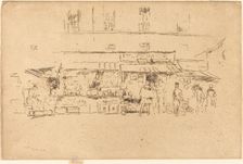 Quai de Montebello, 1893. Creator: James Abbott McNeill Whistler