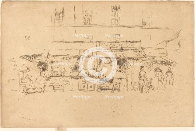 Quai de Montebello, 1893. Creator: James Abbott McNeill Whistler.