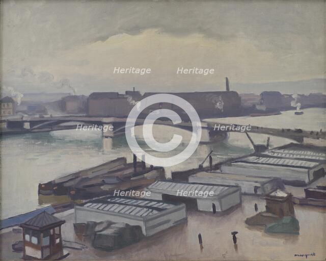 Quai de Paris at Rouen. Rainy Weather, 1910-1914. Creator: Albert Marquet.