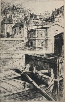 Quai des Celestins 1915. Artist: Charles Heyman