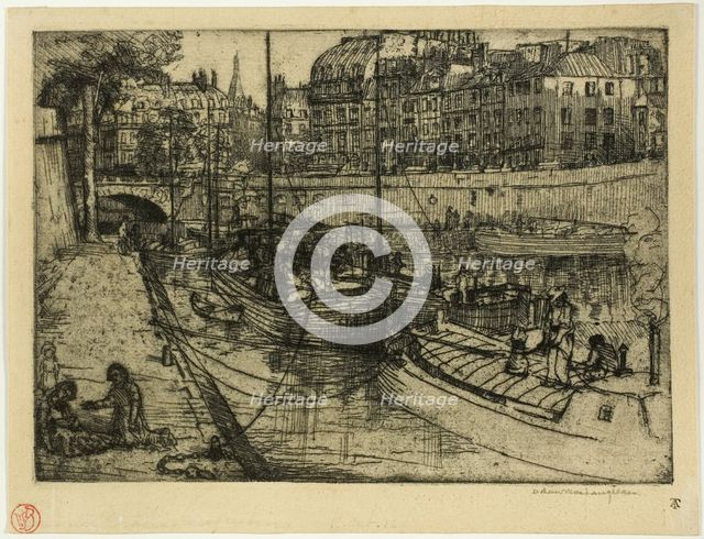 Quai des Grands Augustins, 1900. Creator: Donald Shaw MacLaughlan.