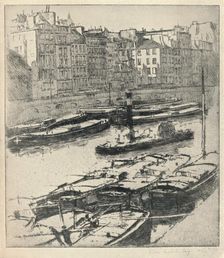 Quai des Grands Augustins 1915. Artist: William A Levy