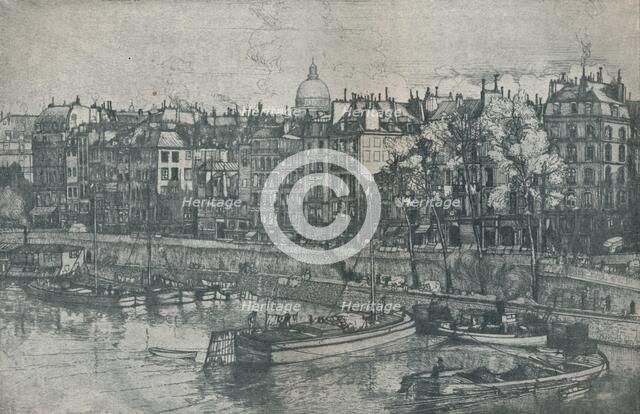 'Quai Des Grands Augustins, Paris', 1906. Creator: Donald Shaw MacLaughlan.