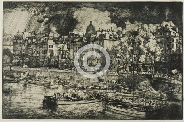 Quai des Grands Augustins, Paris, 1906. Creator: Donald Shaw MacLaughlan.