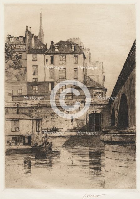Quai des Orfèvres, Paris, 1886. Creator: Charles Adams Platt (American, 1861-1933).