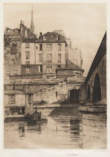 Quai des Orfèvres, Paris, 1886. Creator: Charles Adams Platt (American, 1861-1933)